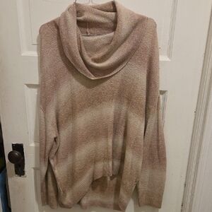 American Eagle Outfitters Cowl Neck Sweater - Beige and Cream